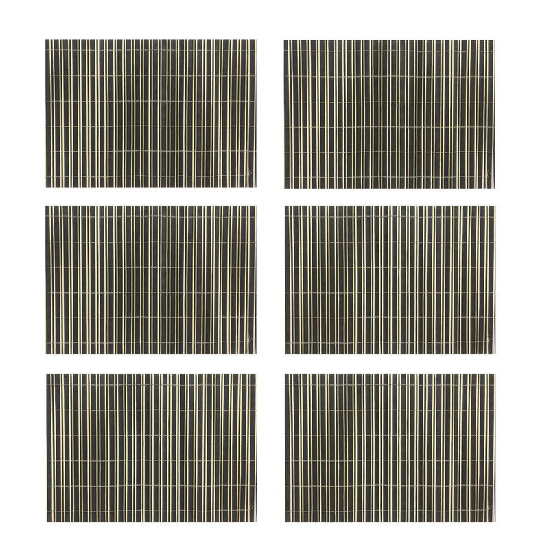 زیربشقابی و زیرقابلمه ای مدل بامبو مجموعه 6 عددی